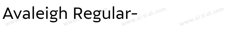 Avaleigh Regular字体转换
